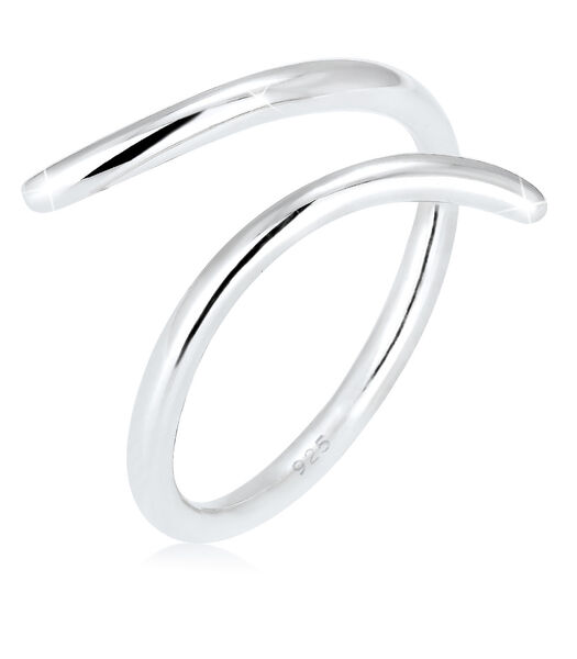 Bague Femmes Enroulement Statement Géo En Argent Sterling 925