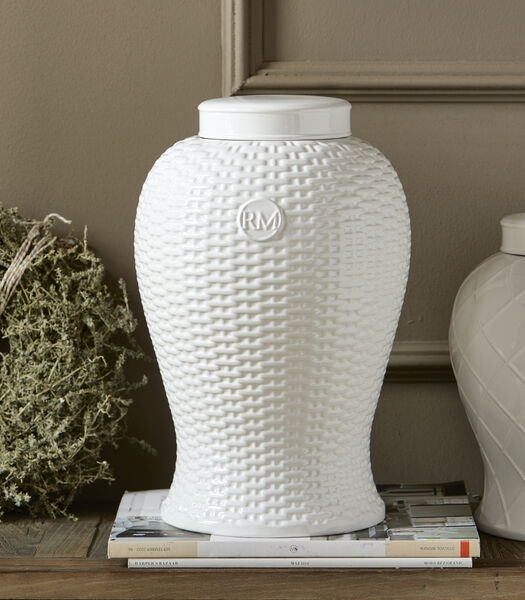 Pot blanc, Pot de fleurs - RM Pomezia Ginger - Porcelaine