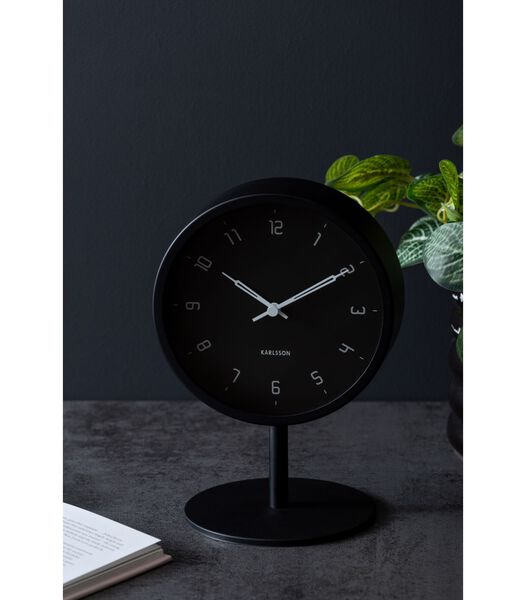 Horloge de table Stark - Noir - Ø15cm