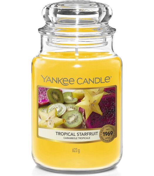 Bougie parfumée  Large Tropical Starfruit - 17 cm / ø 11 cm