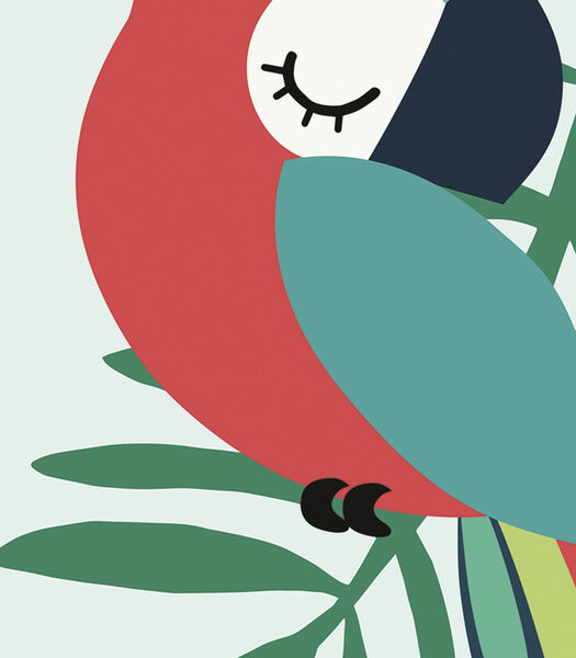 TROPICA - Affiche enfant - Le perroquet (vert)