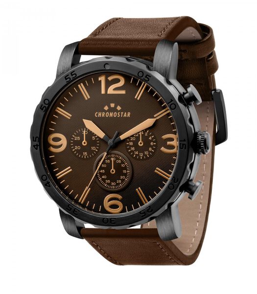 CASUAL leren horloge - R3751297002