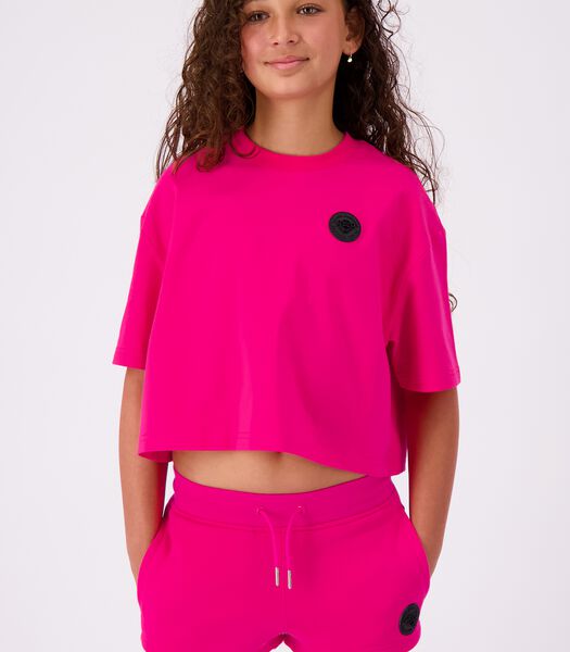 Jr. Cropped T-shirt Roze