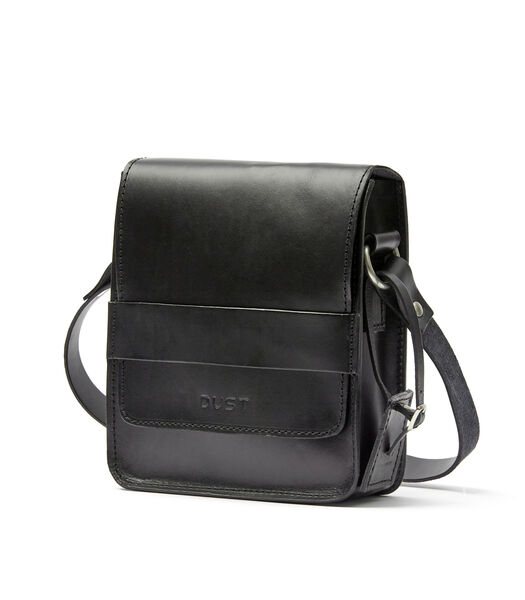 Leren Messenger Black Camden-collectie