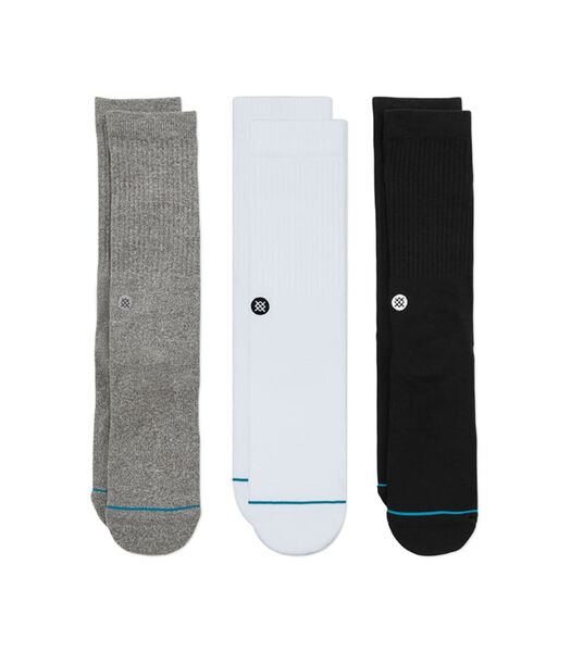 Lot de 3 Chaussettes Icon