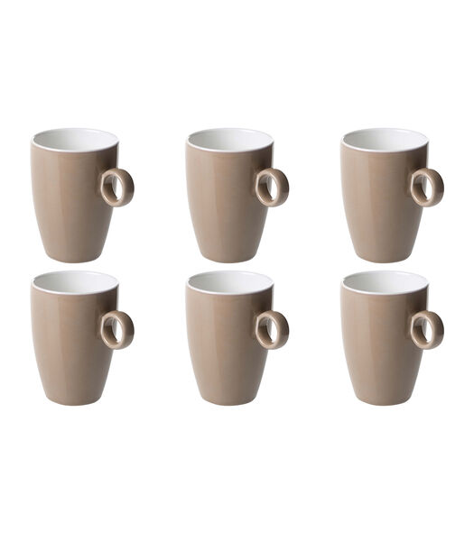 Tasse  Bart Color Cafe 23 cl Porcelaine brune 6 pièce(s)