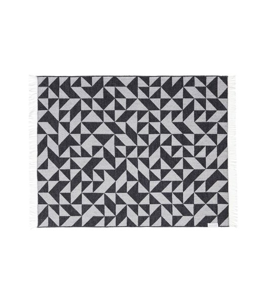 Plaid Twist a Twill 130x190 cm - Gris foncé