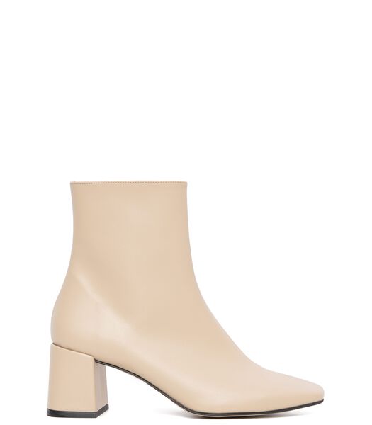 Watercolor - Bottines en cuir vegan beige