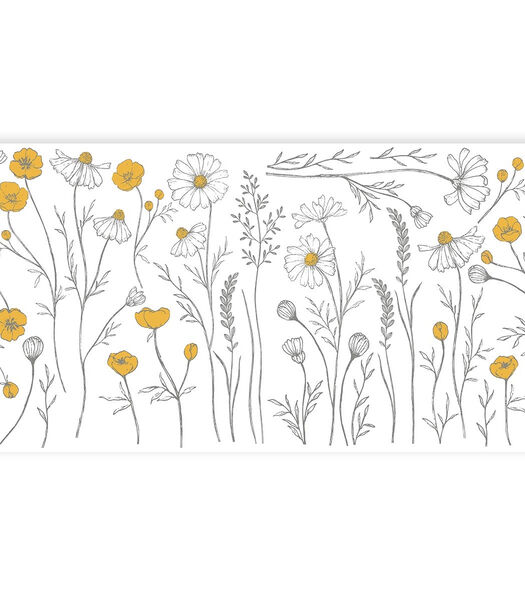 CHAMOMILE - Muurstickers - Kamille bloemen groot