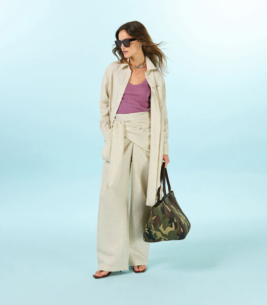 Linen drape pants