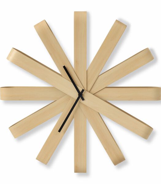 Horloge murale en bois Ribbon