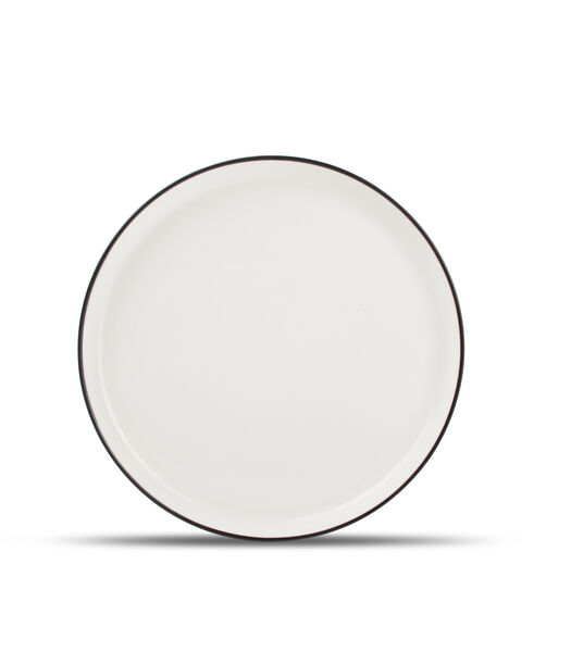 Assiette plate 19cm blanc Studio Base - (x4)