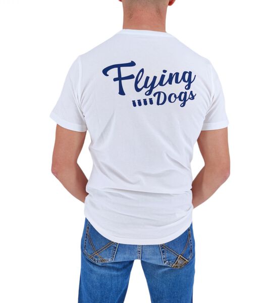 T-shirt Flying Dog Homme White