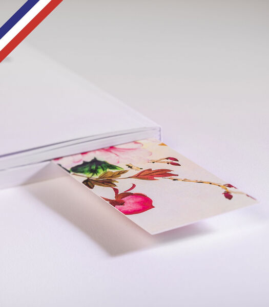 Marque-page créé et imprimé en France - Fleurs