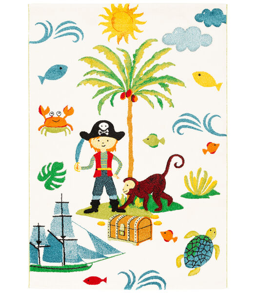 Vloerkleed Maui Kids voor kinderen Kleurrijke piratenwereld