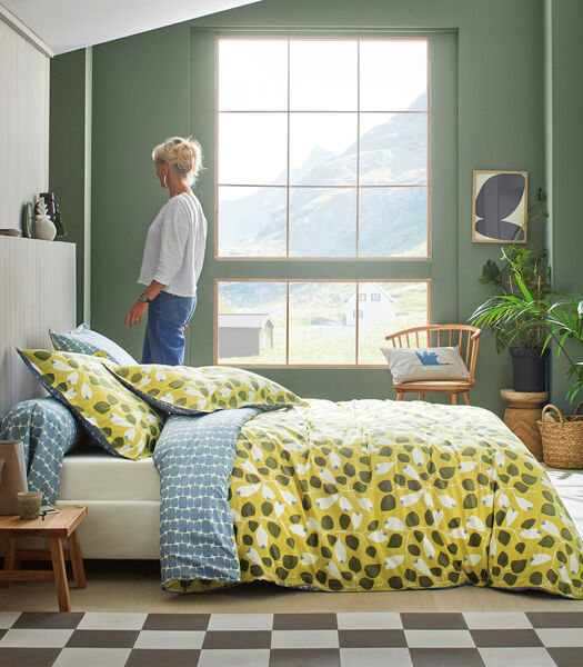 GARDEN Lime - Housse de couette percale