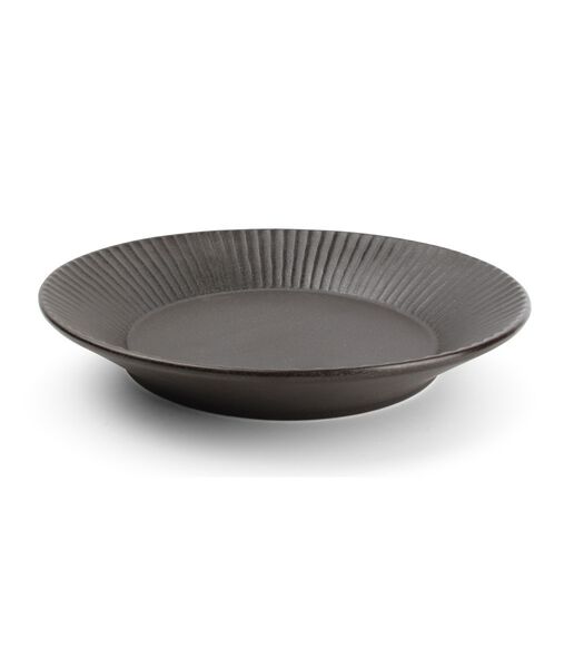 Assiette à pâtes  Aurora noire ø 24 cm