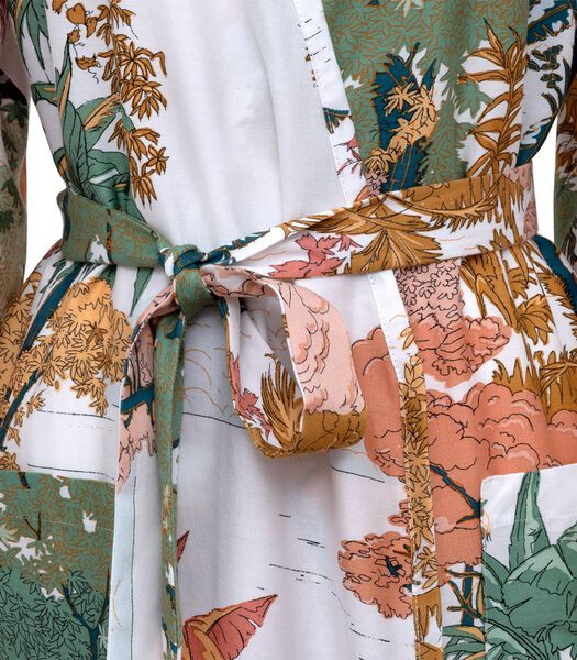 Kimono en satin de coton  80 fils, L'inconnue
