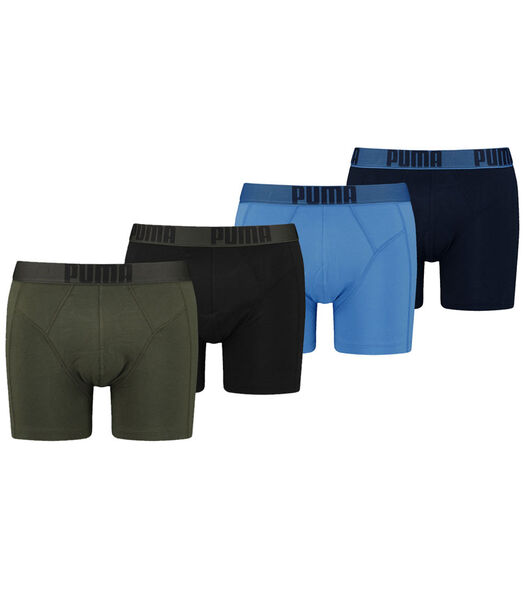 New Pouch Boxershorts 4-pack Forest Night / Regal Blue