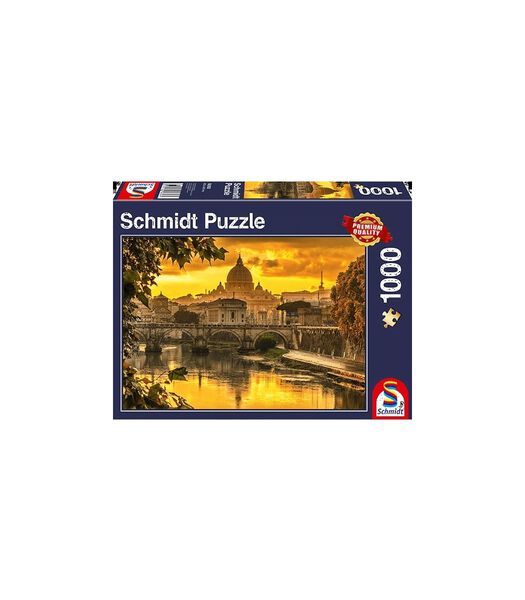 Gouden Licht Boven Rome, 1000 stukjes - Puzzel - 12+