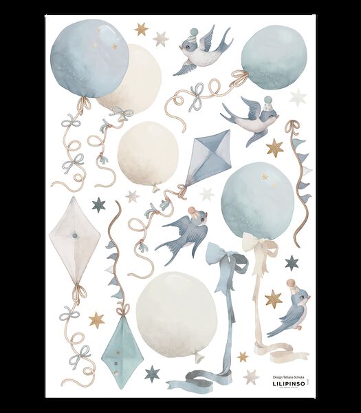 Stickers ballons et cerfs-volants Selene, Lilipinso