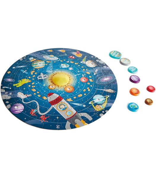 Puzzel met zonnestelsel - 102 stukjes