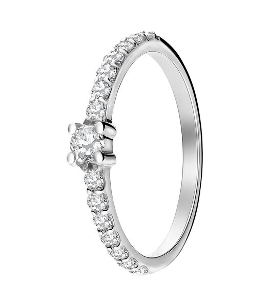 Femmes - Bague avec placage - Zircone