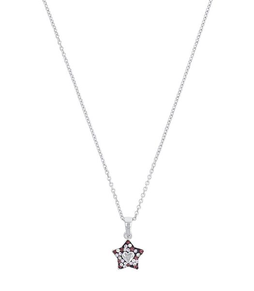 Chaîne avec pendentif pour fille, argent 925 sterling, zirconium synth. | étoile