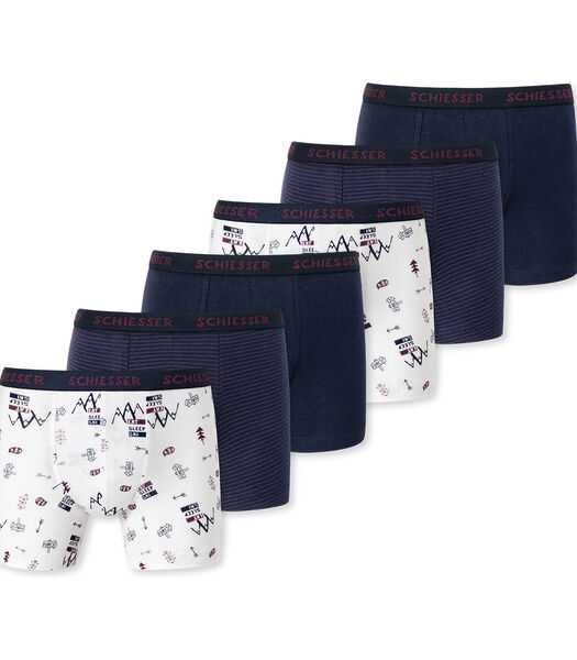 6 pack 95/5 Organic Cotton - Shorts