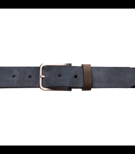 Ceinture Nubuck Bleue Pleine Fleur