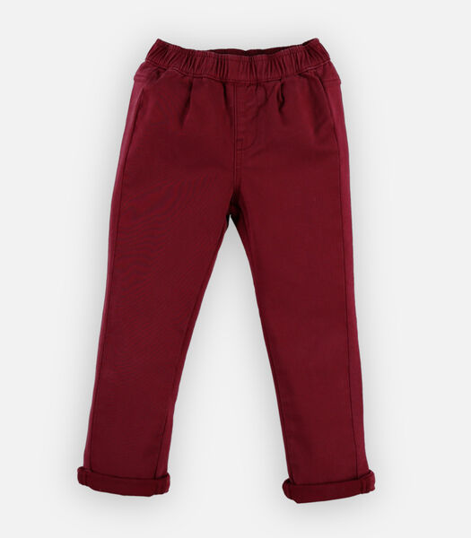Pantalon "style & confort" en twill et molleton,