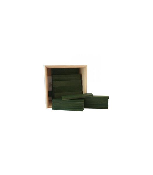 9000160 Set de 40 planchettes en Bois Vert Foncé