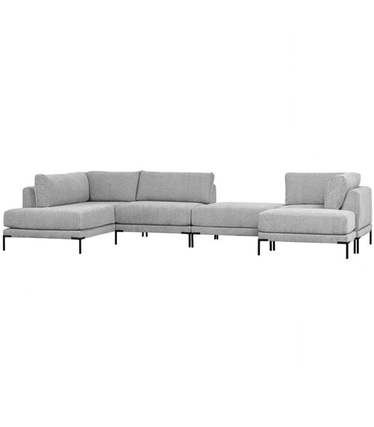 Couple Lounge Element  - Polyester - Lichtgrijs - 89x100x200