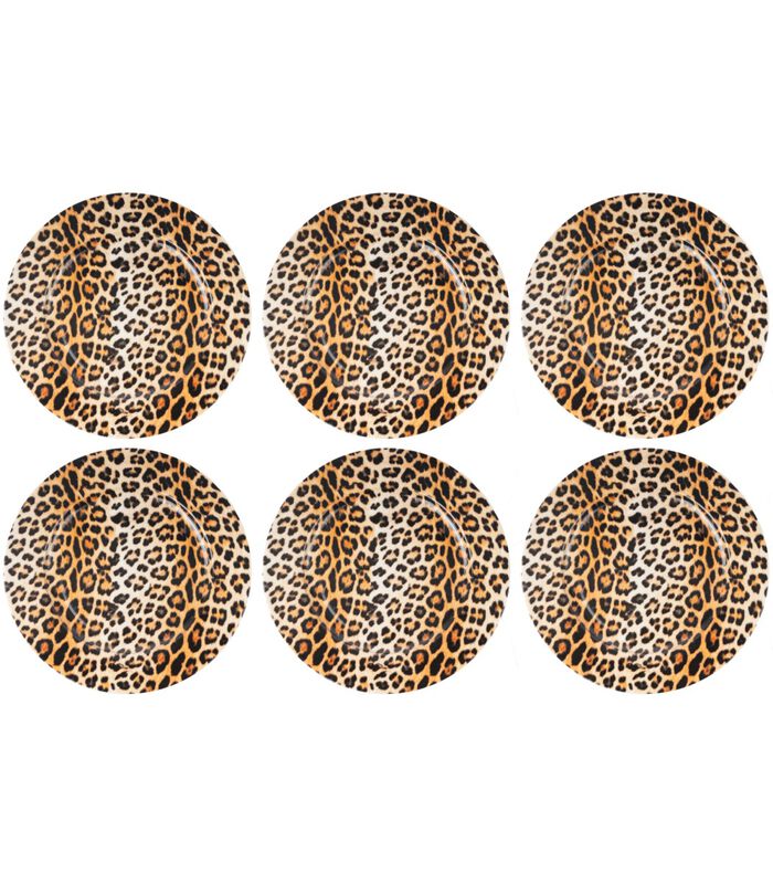 Dinerborden Leopard ø 27 cm - 6 stuks image number 1