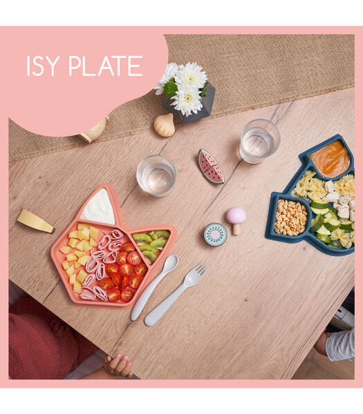 Assiette silicone compartimentée ISY PLATE