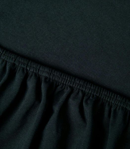 drap-housse Saiko Black Jersey de coton