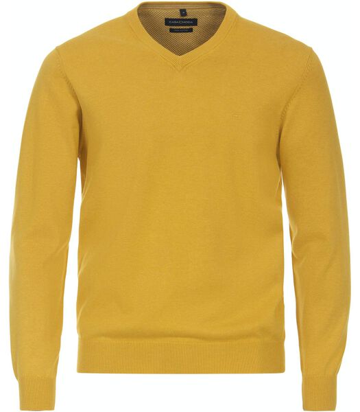 Pullover V-Hals Geel