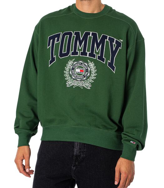 Boxy College Grafisch Sweatshirt