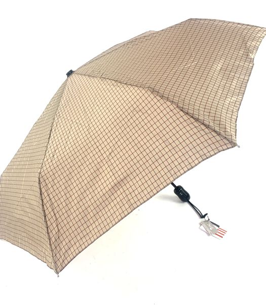 Parapluie Dame Duoparfi écossais beige