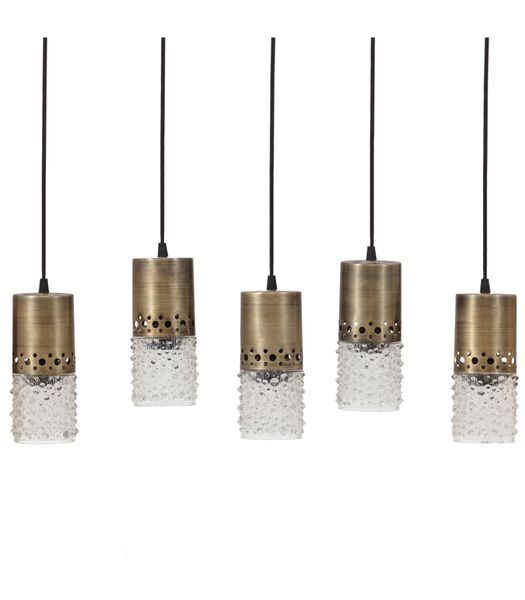 Sprinkle Hanglamp 5 - Glas - Antique Brass - 140x71x10