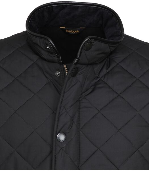 Barbour Quilted Jas Powell Zwart