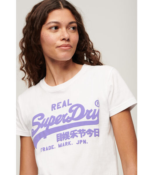 Slim-fit fluorescerende T-shirt voor dames