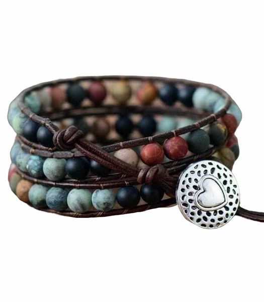 Bracelet d'équilibre en perles de jaspe