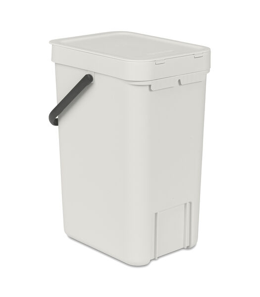 Sort & Go afvalemmer, 12 liter - Light Grey