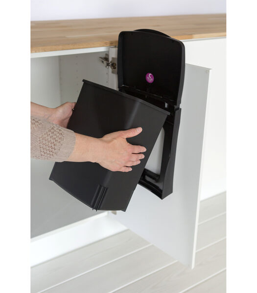 Wandafvalemmer Built-In Bin, 10 liter, rechthoekig