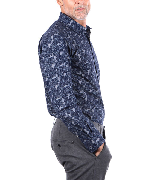 Chemise Denim Fleurs