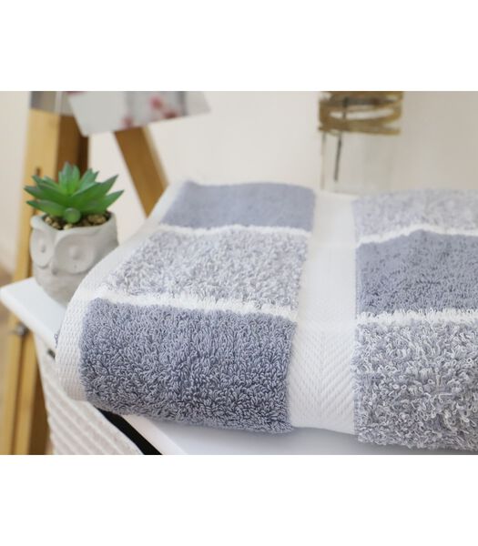 drap de bain Celeste Drap de bain éponge carreaux