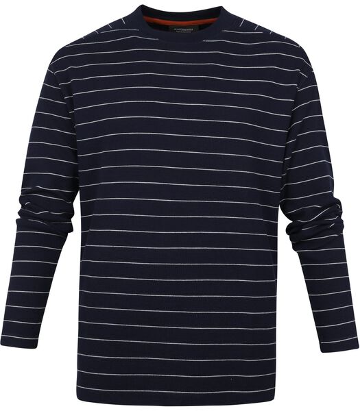 Pullover Waffle Donkerblauw