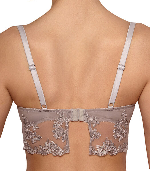 Niet-voorgevormde bustier-bh Fiona taupe