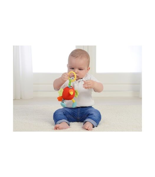 Toys baby speelgoed Classic papegaai Petra - 19 cm - kraamcadeau meisje / jongen - 0 jaar / 6 maanden
